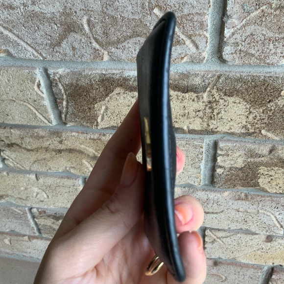 MICHAEL KORS Black Pebbled Leather Card Slim Small ID Sleeve Case Wallet Women’s - Picture 14 of 14